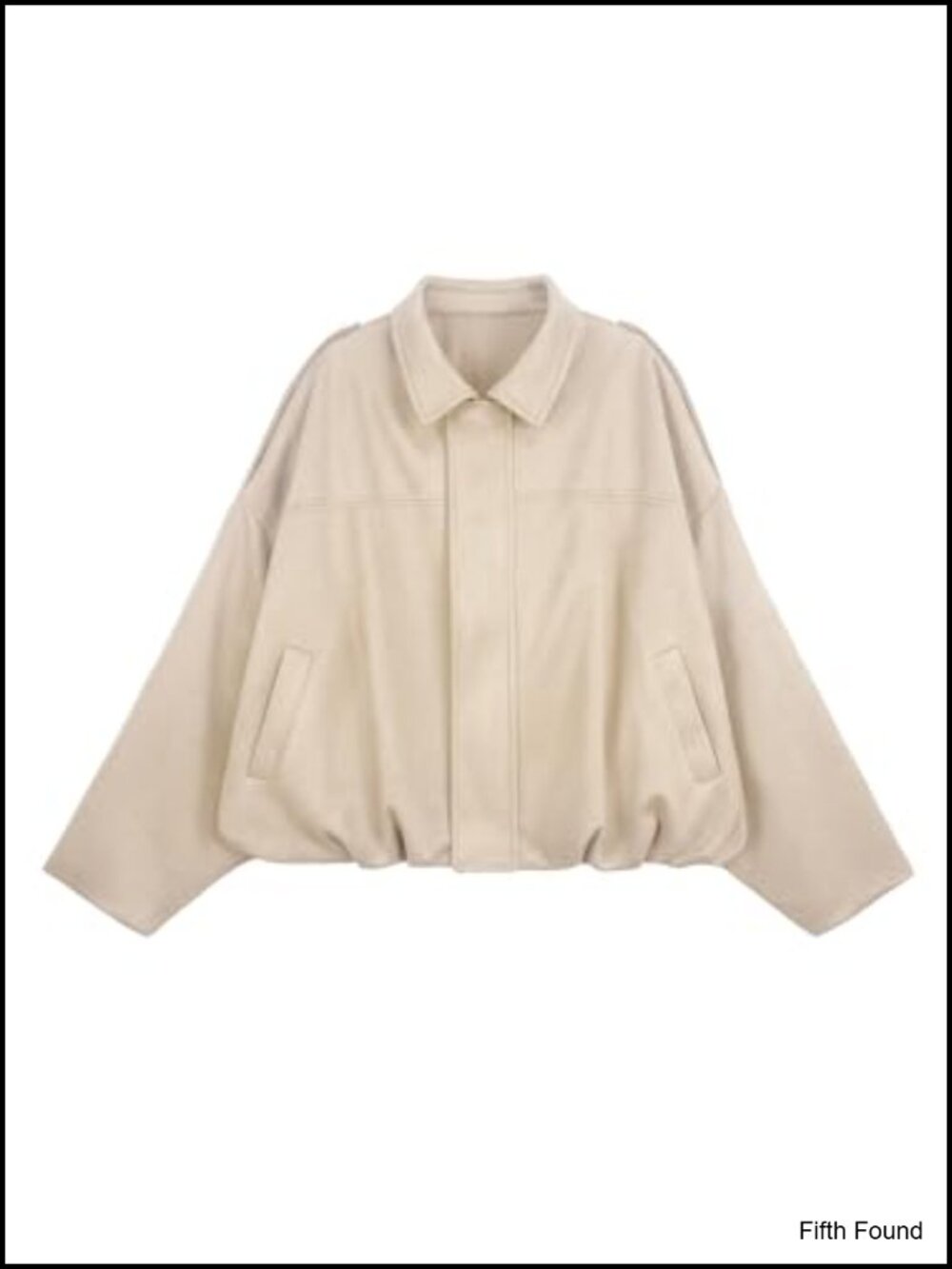 Faux Suede Cropped Bomber Jacket Oversized Zip Pilot Coat
